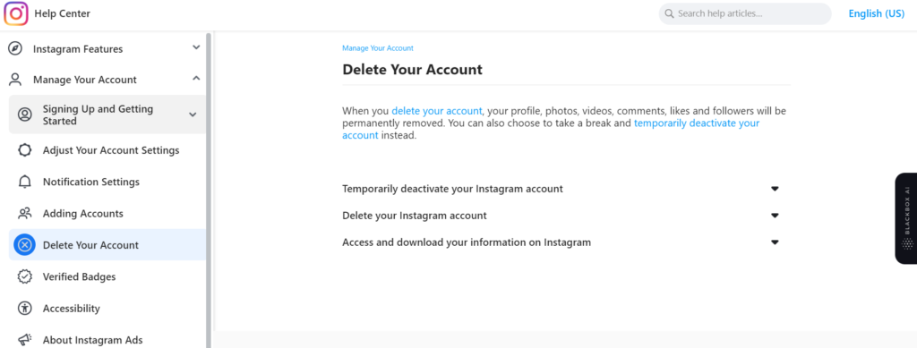 How to delete Instagram account Permanently